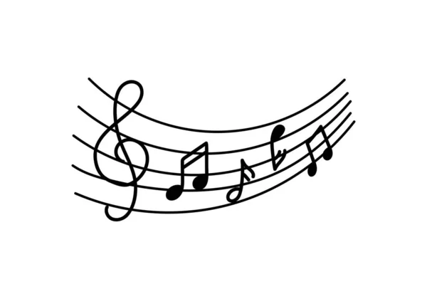 Music Note Icon Vector Illustration Graphic Design — Stock Vector