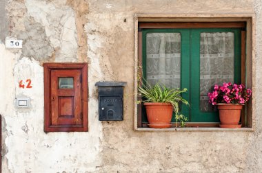 Italian home exterior clipart