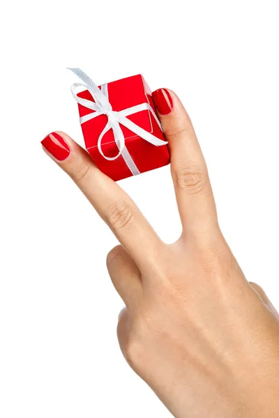 Hands with gift — Stock Photo, Image