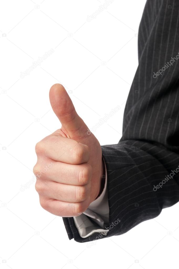 Hand with thumbs-up