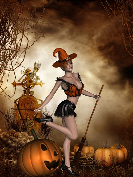 Halloween Witch — Stock Photo, Image