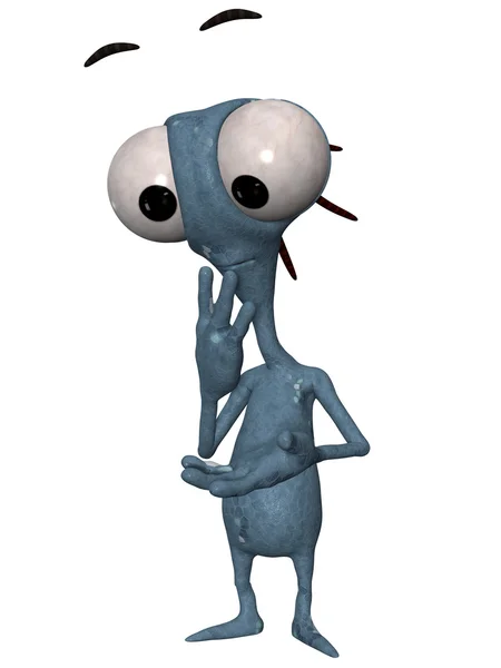 Alien Toon Figure — Stock Photo, Image