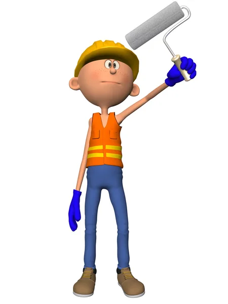 Toon Figure Worker — Stock Photo, Image