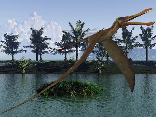 Anhanguera - Dinossauro 3D — Fotografia de Stock