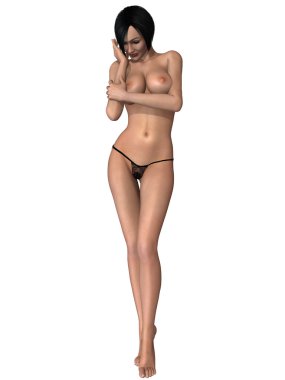 çıplak kadın vücudu ile seksi poz
