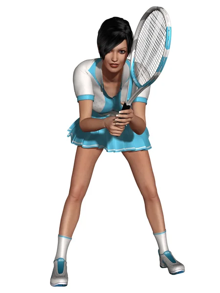Sexy Female Tennis Player — Stock Photo, Image
