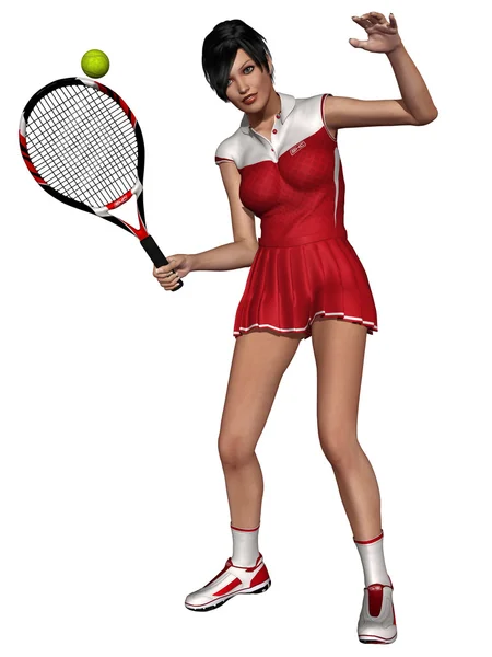 Sexy tenistka — Stock fotografie