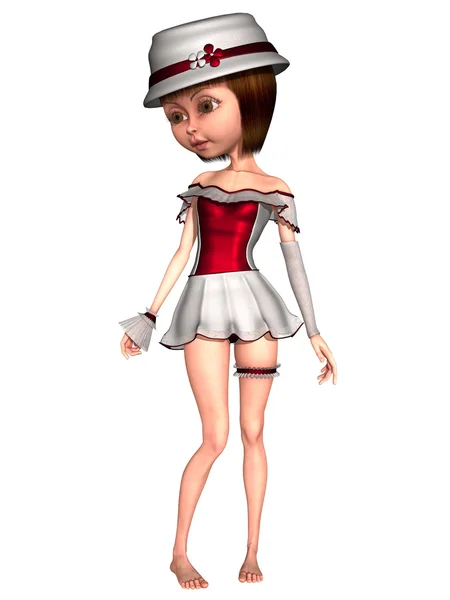 Female Toon Figure — Stock Photo, Image