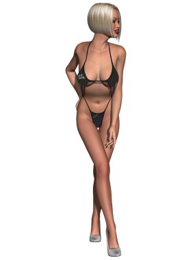 elbise seksi genç kadın
