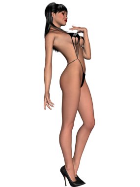 elbise seksi genç kadın