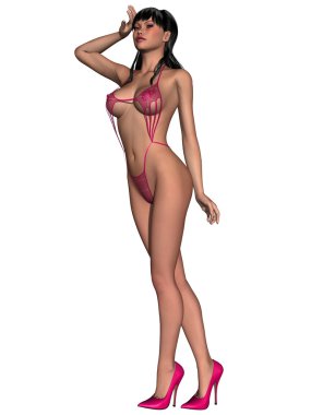 elbise seksi genç kadın