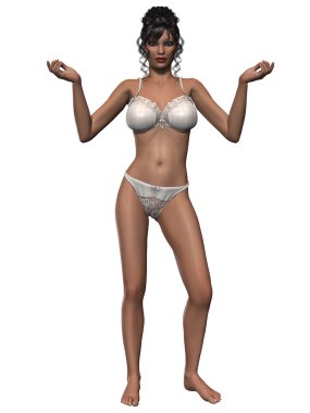 genç seksi kız seksi iç çamaşırlarıyla poz