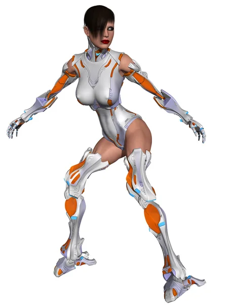 Cyborg femenino — Foto de Stock
