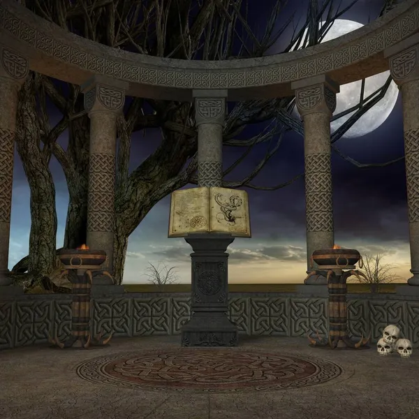 Illustration Fantasy Background Mystical Atmosphere — Stock Photo, Image
