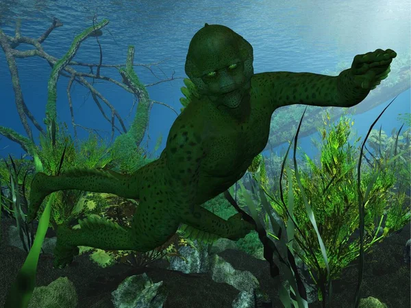 Illustration Fantasy Underwater Creature — Stock Photo, Image