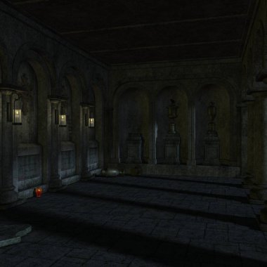 Ürkütücü bir atmosferi olan bir fantezi arka planının 3 boyutlu çizimi 