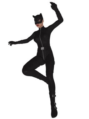 Fantezi kahraman figürünün 3 boyutlu çizimi