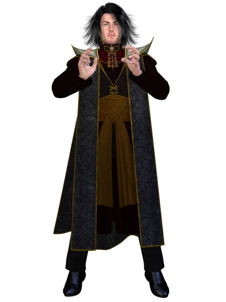Illustration Fairytale Male Wizard — Stock Photo, Image