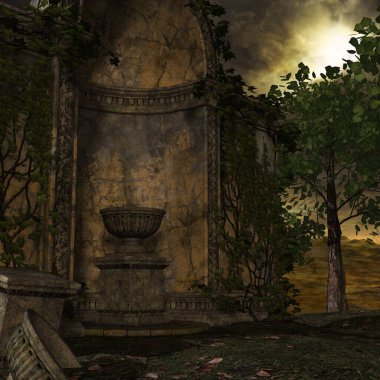 Gizemli bir yerin 3D çizimi