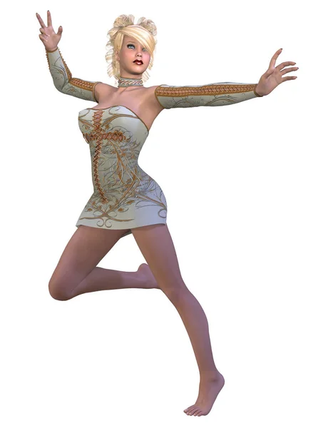 Illustration Einer Weiblichen Sexy Figur Gothic Outfit — Stockfoto