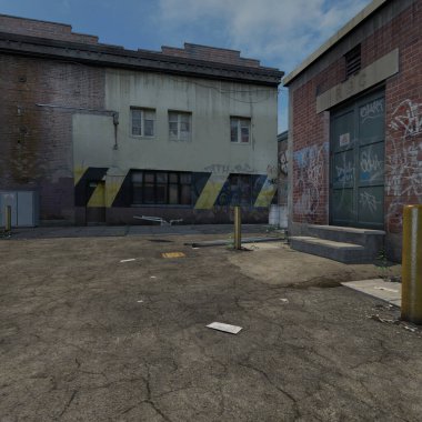 3d illustration of an abandoned city