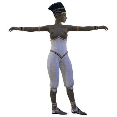 Mısırlı bir mumyanın 3D çizimi