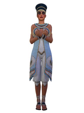 Mısırlı bir kadının 3D çizimi