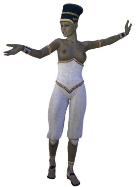 Mısırlı bir mumyanın 3D çizimi