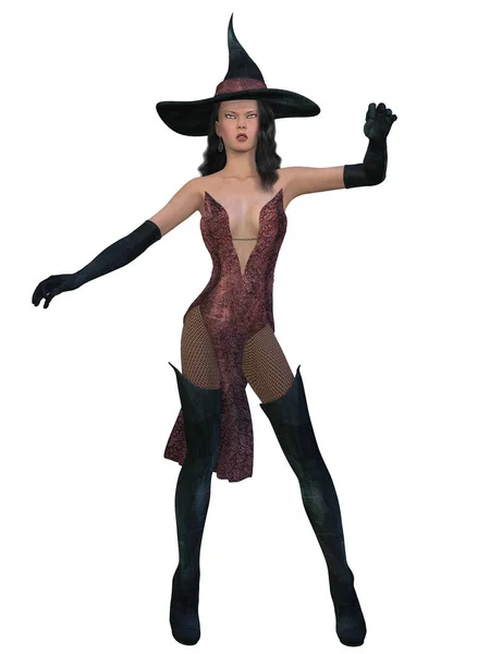 Illustration Sexy Witch — Stock Photo, Image