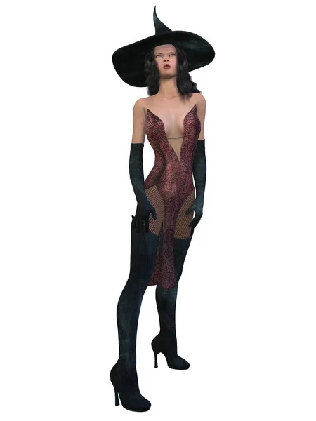 Illustration Sexy Witch Stock Image