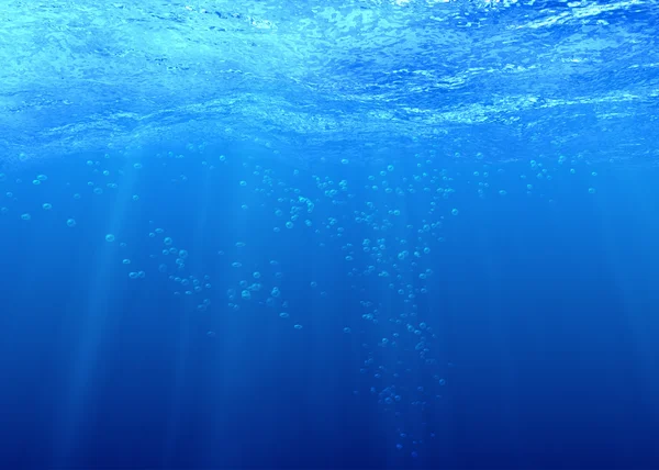 Sea water with bubbles — Stock Photo, Image