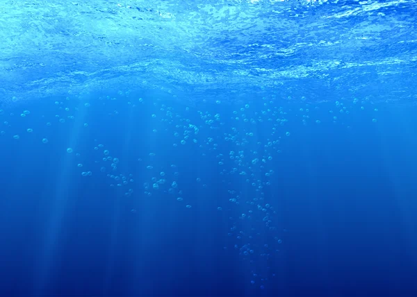 Acqua di mare con bolle — Foto Stock