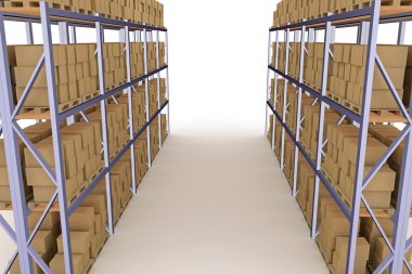 Distribution warehouse clipart