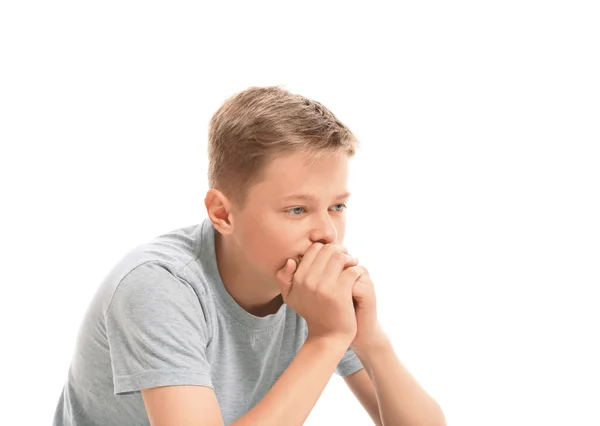 Sad teenage boy — Stock Photo, Image