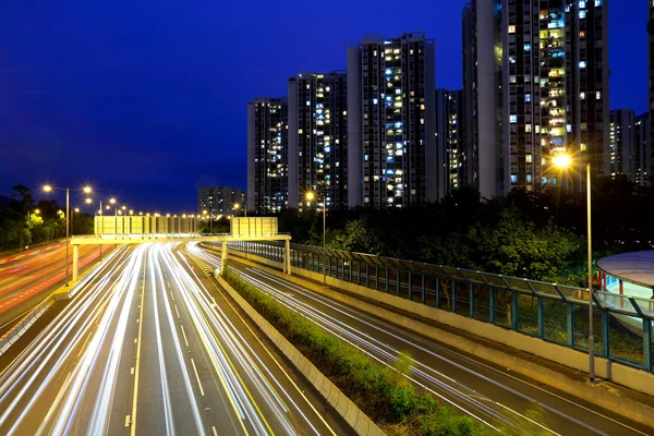 Modern city at night — Stock Photo, Image