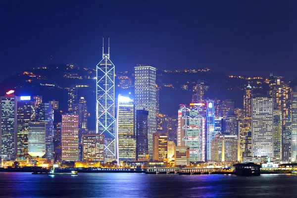 Hong Kong por la noche — Foto de Stock