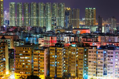 Hong kong geceleri kentsel