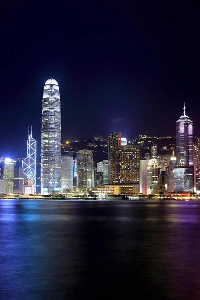 Hong Kong skyline night — Stock Photo, Image