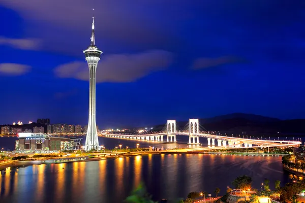 Macau stad bij nacht — Stockfoto