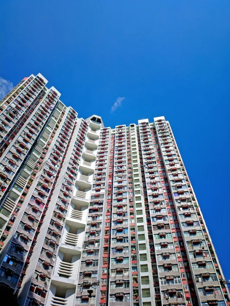 Publiczny blok apartamentowy w Hong Kongu — Zdjęcie stockowe