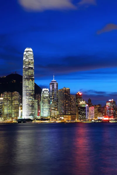 Hong Kong city at night — Stock Photo, Image