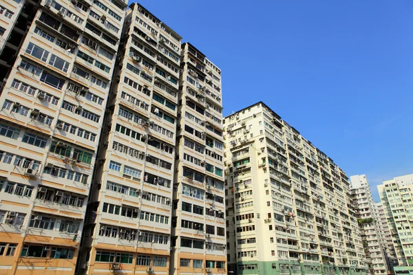 Hong kong kalabalık bina — Stok fotoğraf