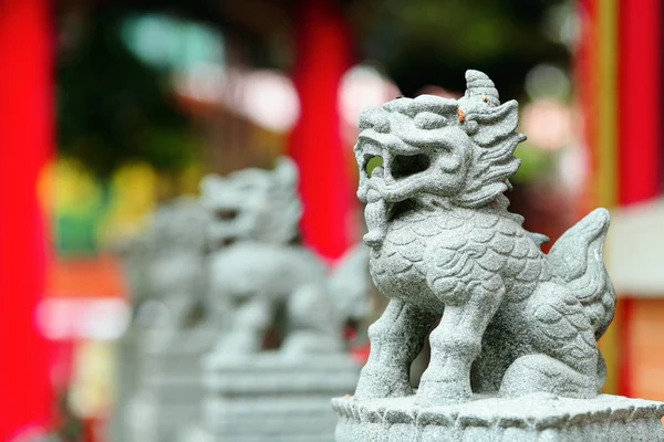 Chinesische Löwenstatue — Stockfoto