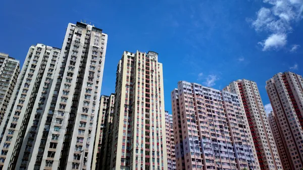 Immeuble d'appartements public à Hong Kong — Photo