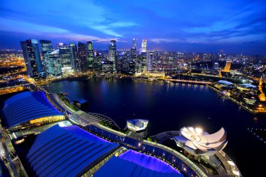 Singapur 'da gece vakti