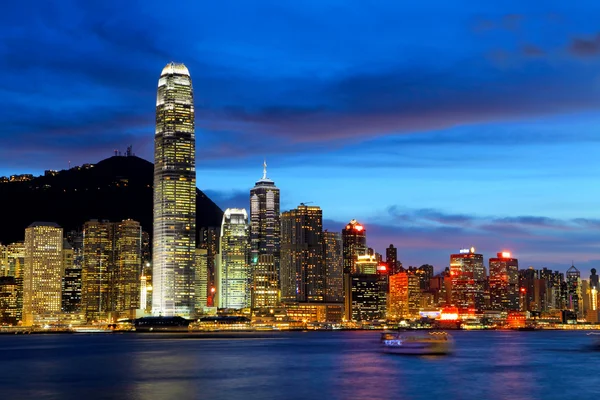 Hong Kong City di notte — Foto Stock