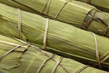dragon boat Festivali için pirinç hamur tatlısı