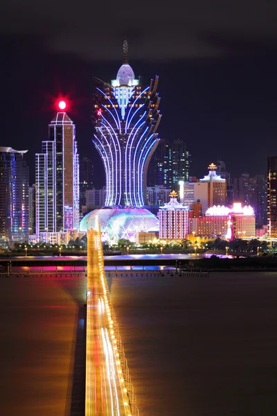 Macau, gece — Stok fotoğraf