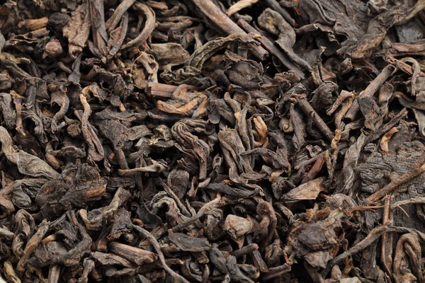 Black tea loose dried tea leaves — Stock Photo, Image