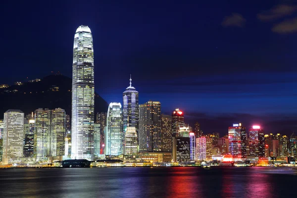 Hong kong city bei Nacht — Stockfoto